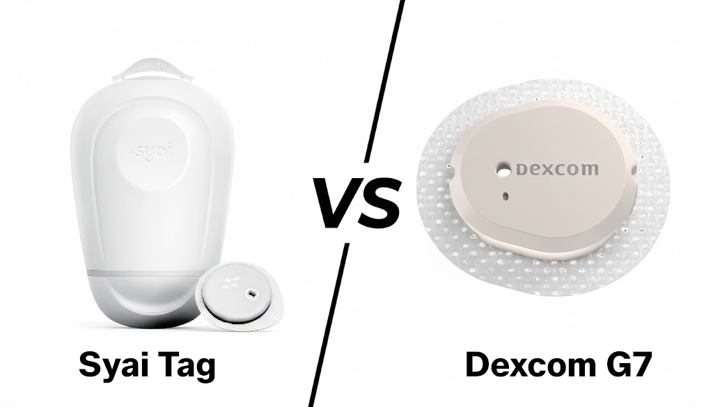 Detailné porovnanie Dexcom G7 a Syai Tag X1